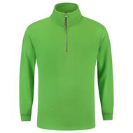 Sweater ritskraag  lime