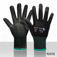 Handschoen 10312  Pu-nitril zwart