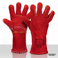 Lashandschoen Welder rood Kevlar 10397