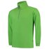 Sweater ritskraag lime  side  view