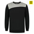 Tricorp 302013  Sweater bicolor naden zwart-grijs