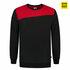 Tricorp 302013  Sweater bicolor naden zwart-rood