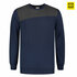 Tricorp 302013 Sweater naden bicolor ink-darkgrey