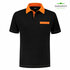 Indushirt PS200 Polo Bicolor  borstzak  marine-oranje