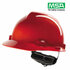 MSA V-Trac Helm met draaiknop  rood