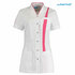 De Berkel Lara Damesjck getailleerd wit-fuchsia