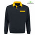 Indushirt Polosweater borstzka PSW300 marine-geel