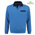 Indushirt Polosweater borstzak korenblauw-marine